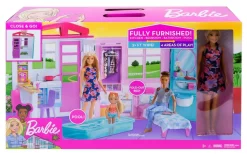 Barbie Draagbaar Huis Met Pop En Accessoires