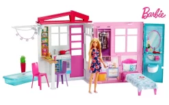 Barbie Draagbaar Huis Met Pop En Accessoires -Barbie 01398083 007.11d3f7da