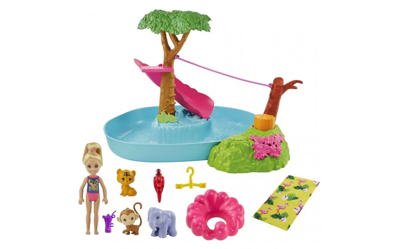 Barbie The Lost Birthday - Chelsea Jungle Rivier Speelset 2 Barbie The Lost Birthday - Chelsea Jungle Rivier Speelset - Afbeelding 2