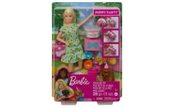 Barbie Puppy Feestje Met Pop Blond Haar