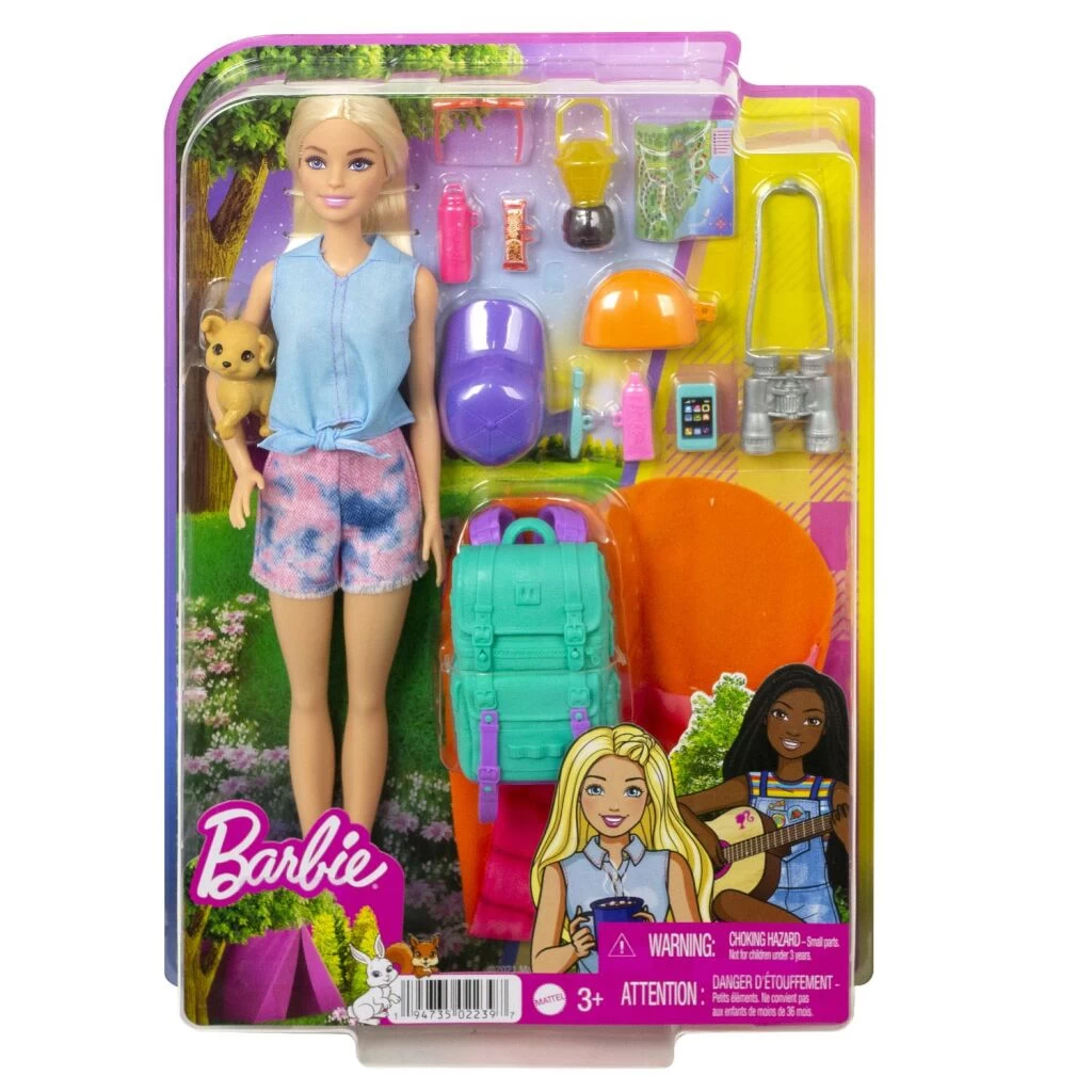 Barbie Camping Pop Malibu + Accessoires 1 Barbie Camping Pop Malibu + Accessoires