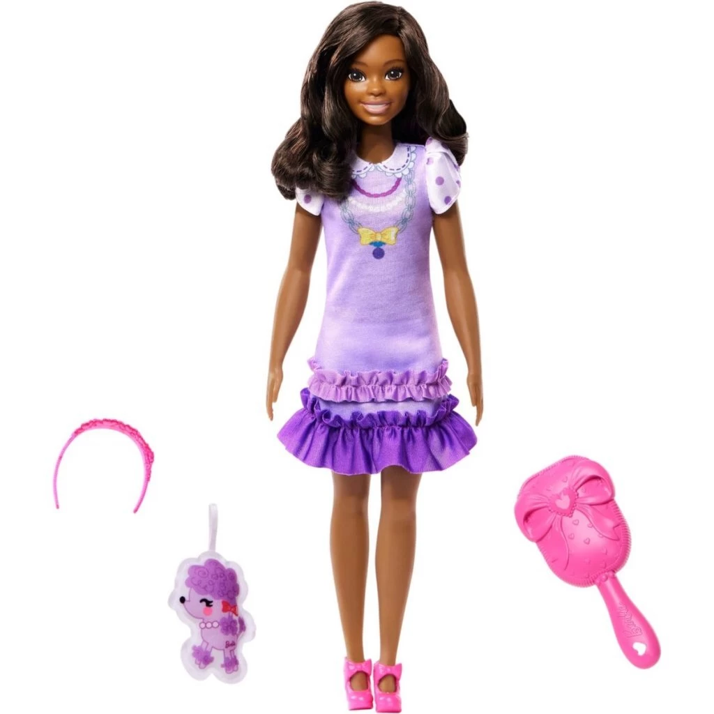 Barbie My First Barbie Pop Donker Haar Met Poedel 2 Barbie My First Barbie Pop Donker Haar Met Poedel - Afbeelding 2