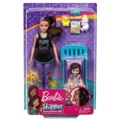 Barbie Tienerpop Speelset Babysitter Slaaptijd -Barbie 0887961803563 0