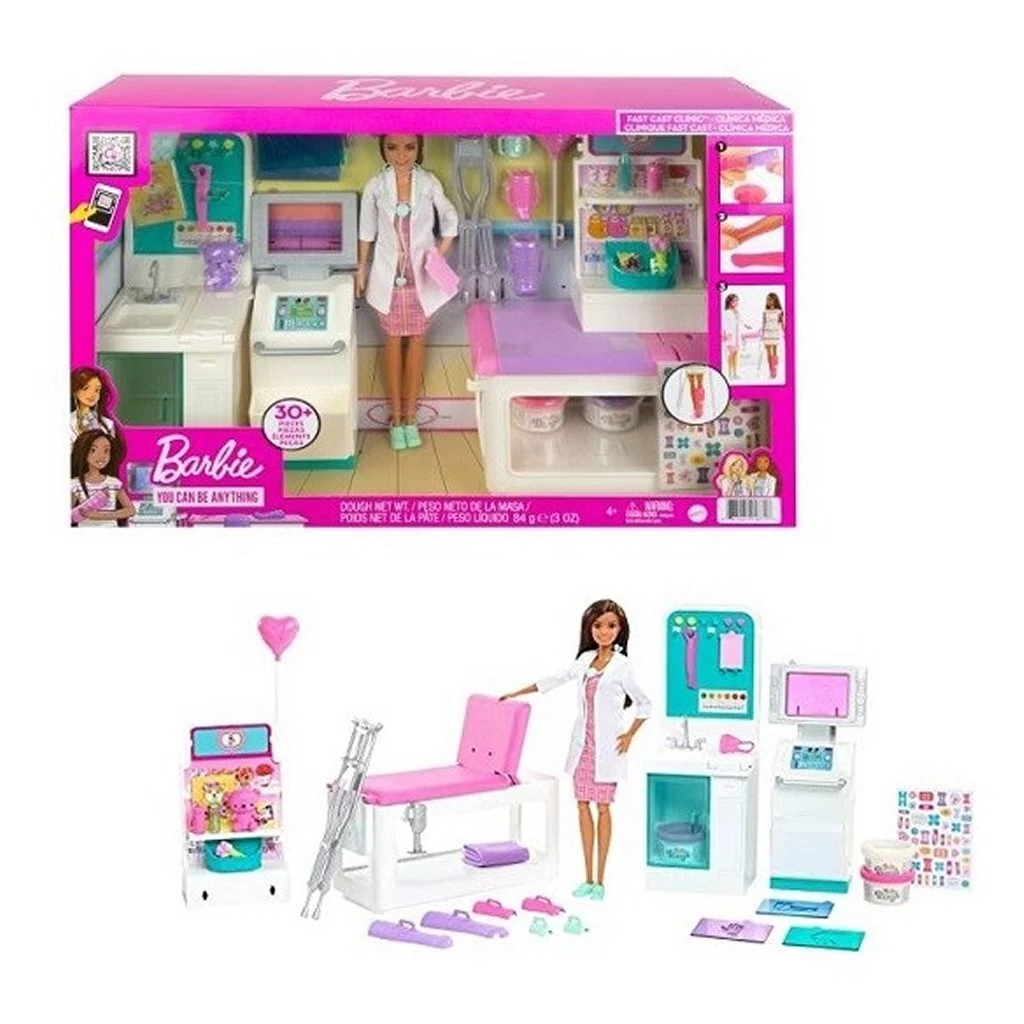Barbie Careers Ziekenhuis Speelset + Pop 1 Barbie Careers Ziekenhuis Speelset + Pop