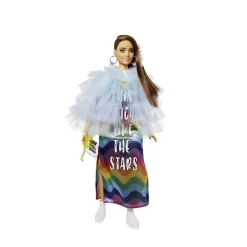 Barbie Extra Pop In Regenboog Jurk -Barbie 0887961973365 3