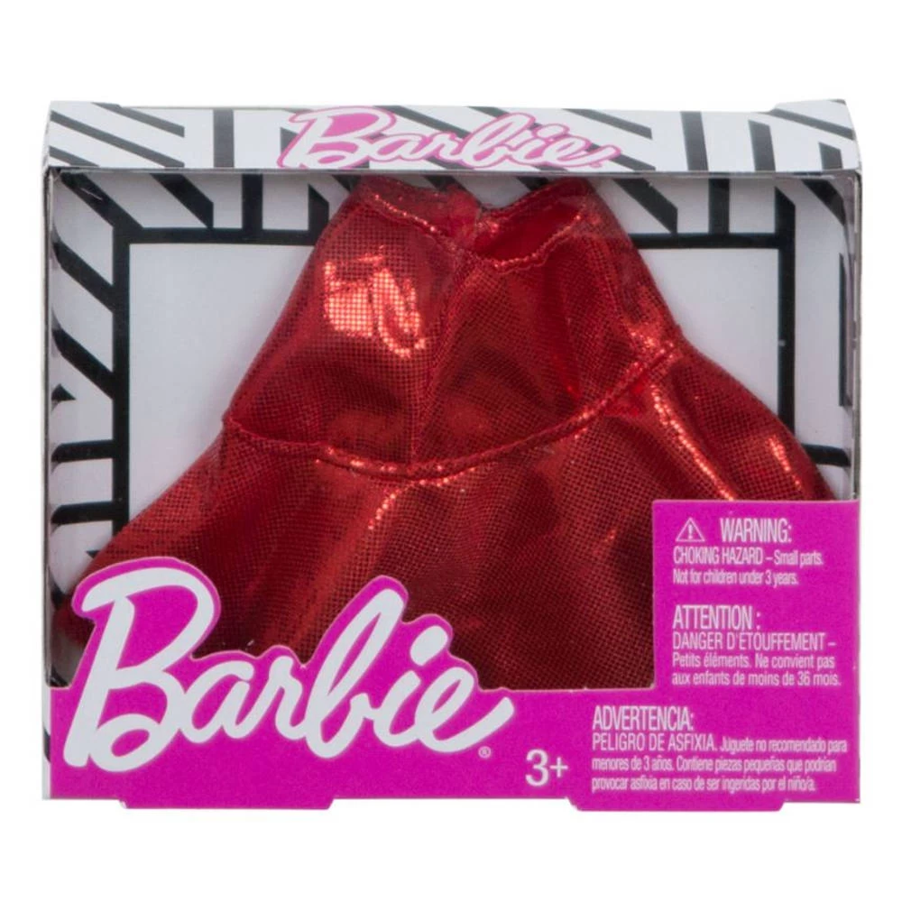 Barbie Rokje Met Ruches - Rood 2 Barbie Rokje Met Ruches - Rood - Afbeelding 2