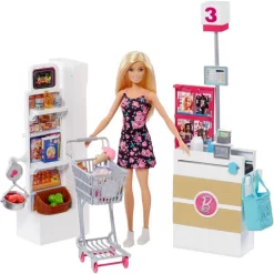 Barbie Supermarkt Speelset