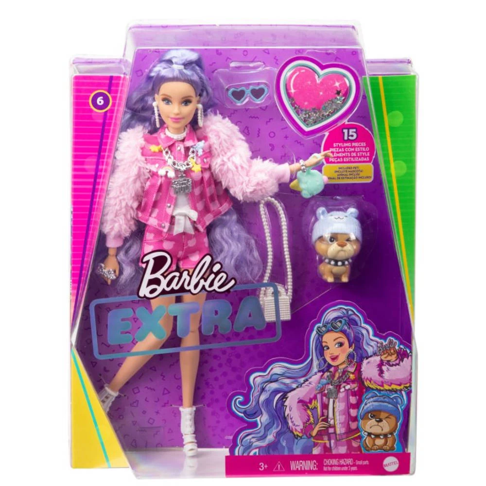 Barbie Extra Pop Met Lila Haar 3 Barbie Extra Pop Met Lila Haar - Afbeelding 3