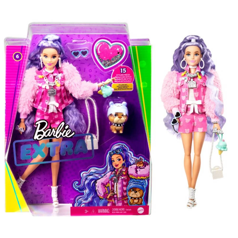 Barbie Extra Pop Met Lila Haar 6 Barbie Extra Pop Met Lila Haar - Afbeelding 6