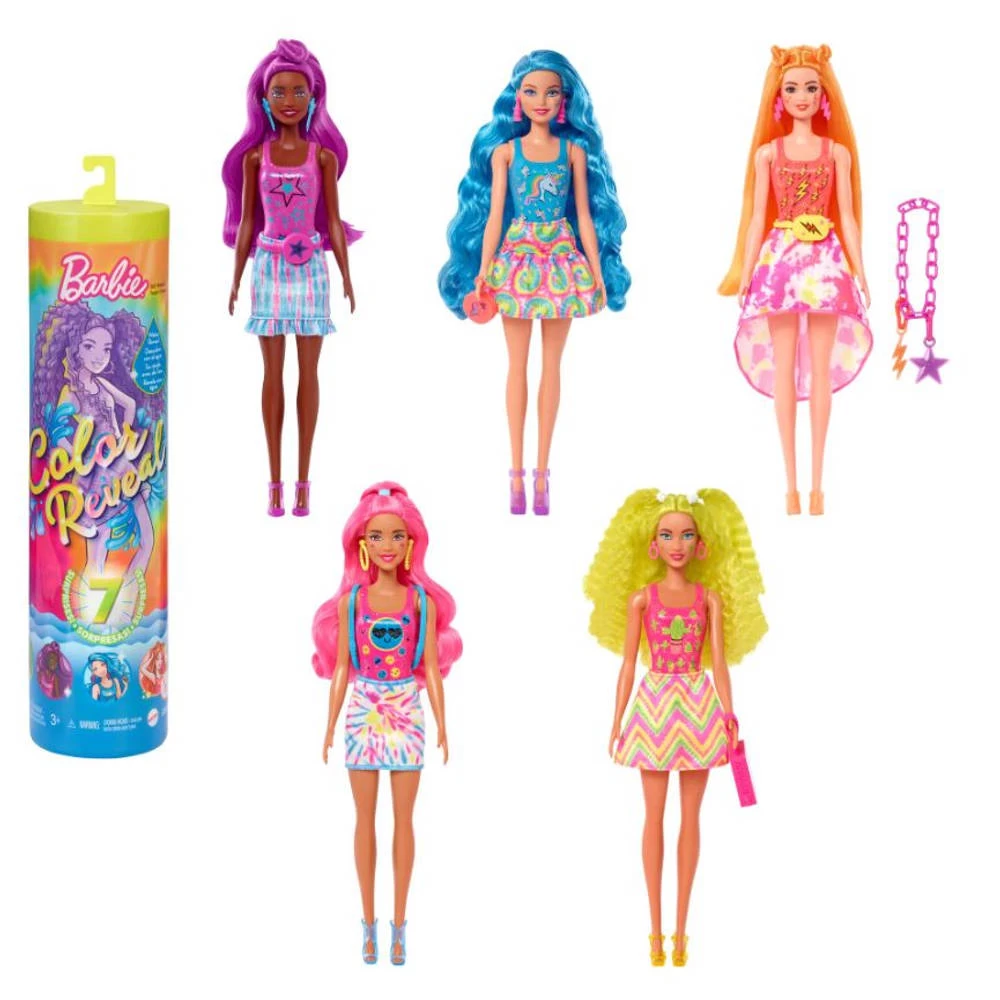 Barbie Color Reveal Neon Tie-Dye Pop 1 Barbie Color Reveal Neon Tie-Dye Pop