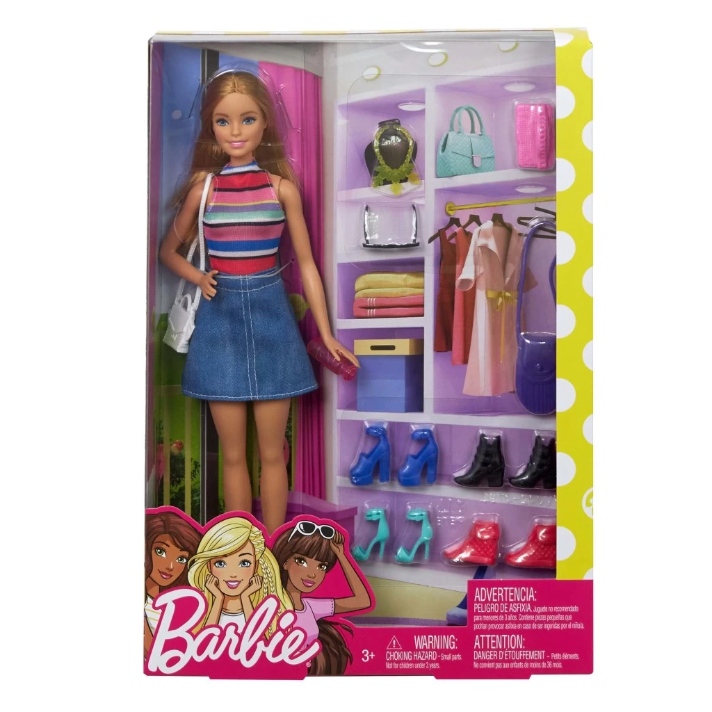 Barbie Pop Met Outfit + Schoenen En Accessoires 2 Barbie Pop Met Outfit + Schoenen En Accessoires - Afbeelding 2