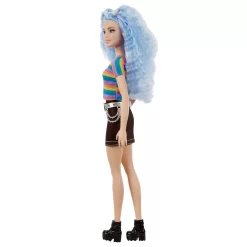 Barbie Fashionista Pop - Regenboogtopje & Zwart Rokje -Barbie 4582291c