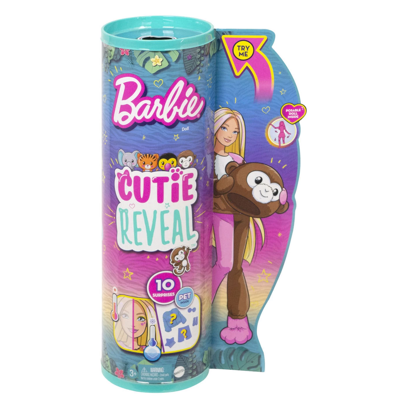 Barbie Babie Cutie Reveal Jungle Series Aap 1 Barbie Babie Cutie Reveal Jungle Series Aap