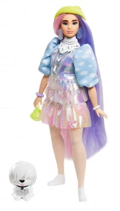 Barbie Tienerpop Extra Unicorn-pig Roze/paars 2-delig