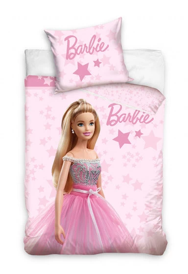 Barbie Dekbedovertrek 140 X 200 Cm Katoen Donkerroze 1 Barbie Dekbedovertrek 140 X 200 Cm Katoen Donkerroze