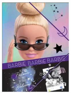 Barbie Elastomap Meisjes A4 Polypropyleen Paars/zwart
