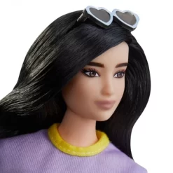 Barbie Fashionistas Pop -Curvy Met Bruin Haar -Barbie barbie fashionistas tienerpop paarse jurk meisjes 33 cm 4 303540 1562243580