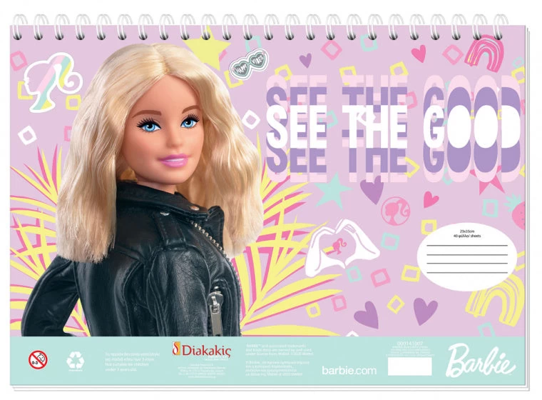 Barbie Kleur- En Stickerboek Junior 23 X 33 Cm Papier Paars 1 Barbie Kleur- En Stickerboek Junior 23 X 33 Cm Papier Paars