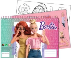 Barbie Schetsblok 33 Cm Papier Roze/groen 40 Vellen 2-delig