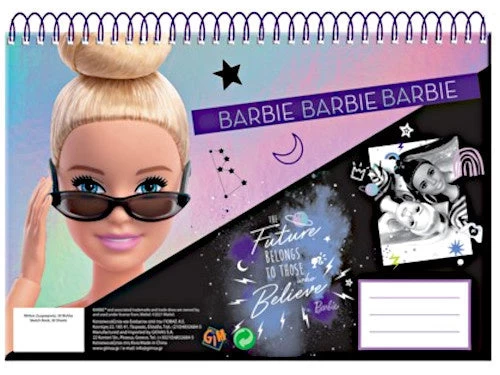 Barbie Schetsblok Junior A4 Papier Roze/zwart 30 Vellen