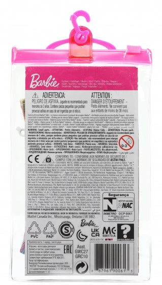 Barbie Poppenjurk Met Accessoires Fashion GRC10 4-delig 3 Barbie Poppenjurk Met Accessoires Fashion GRC10 4-delig - Afbeelding 3