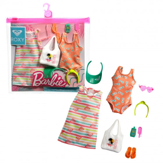 Barbie Poppenkledingset Fashion Storytelling Wit/oranje 9-delig 2 Barbie Poppenkledingset Fashion Storytelling Wit/oranje 9-delig - Afbeelding 2