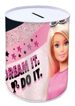 Barbie Spaarpot Dream It Meisjes 10 X 15 Cm Staal Roze