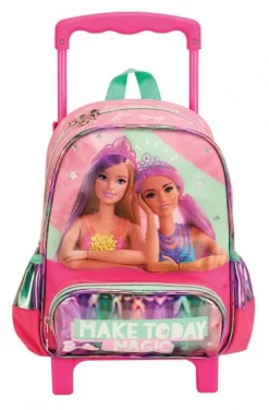 Barbie Trolleyrugzak Meisjes 11,2 Liter Polyester Roze/groen